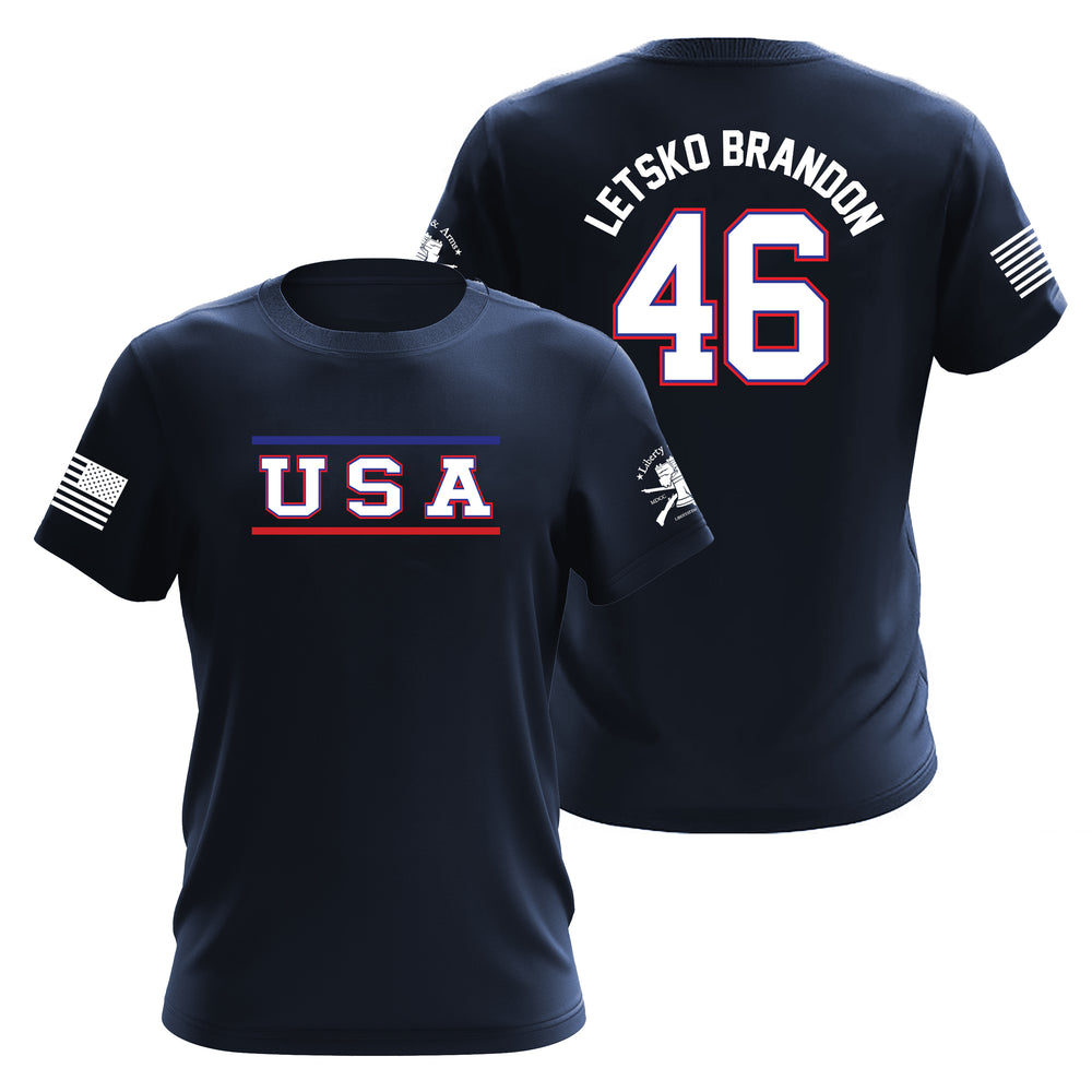 Team USA Most Worthless Player "MWP" (Let's Go Brandon)T-Shirt