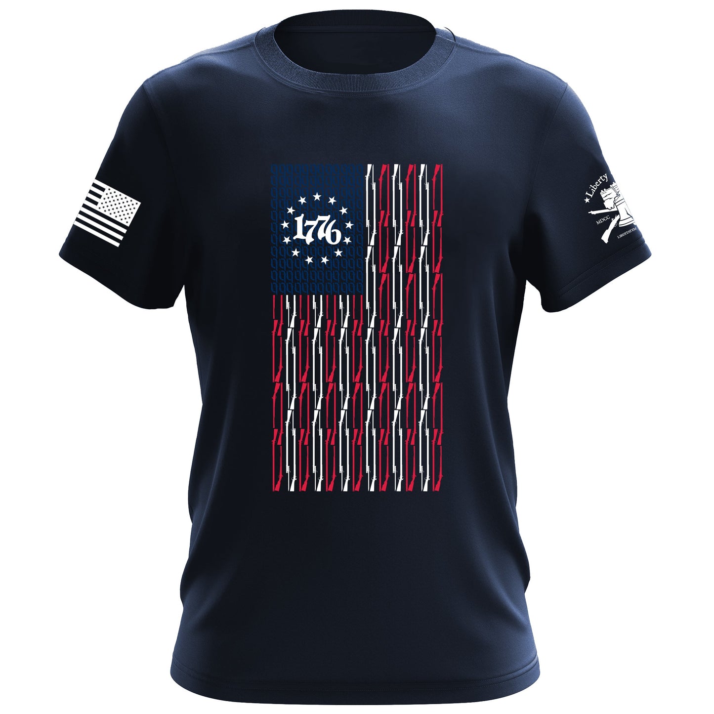 Betsy Ross Gun Flag T-Shirt